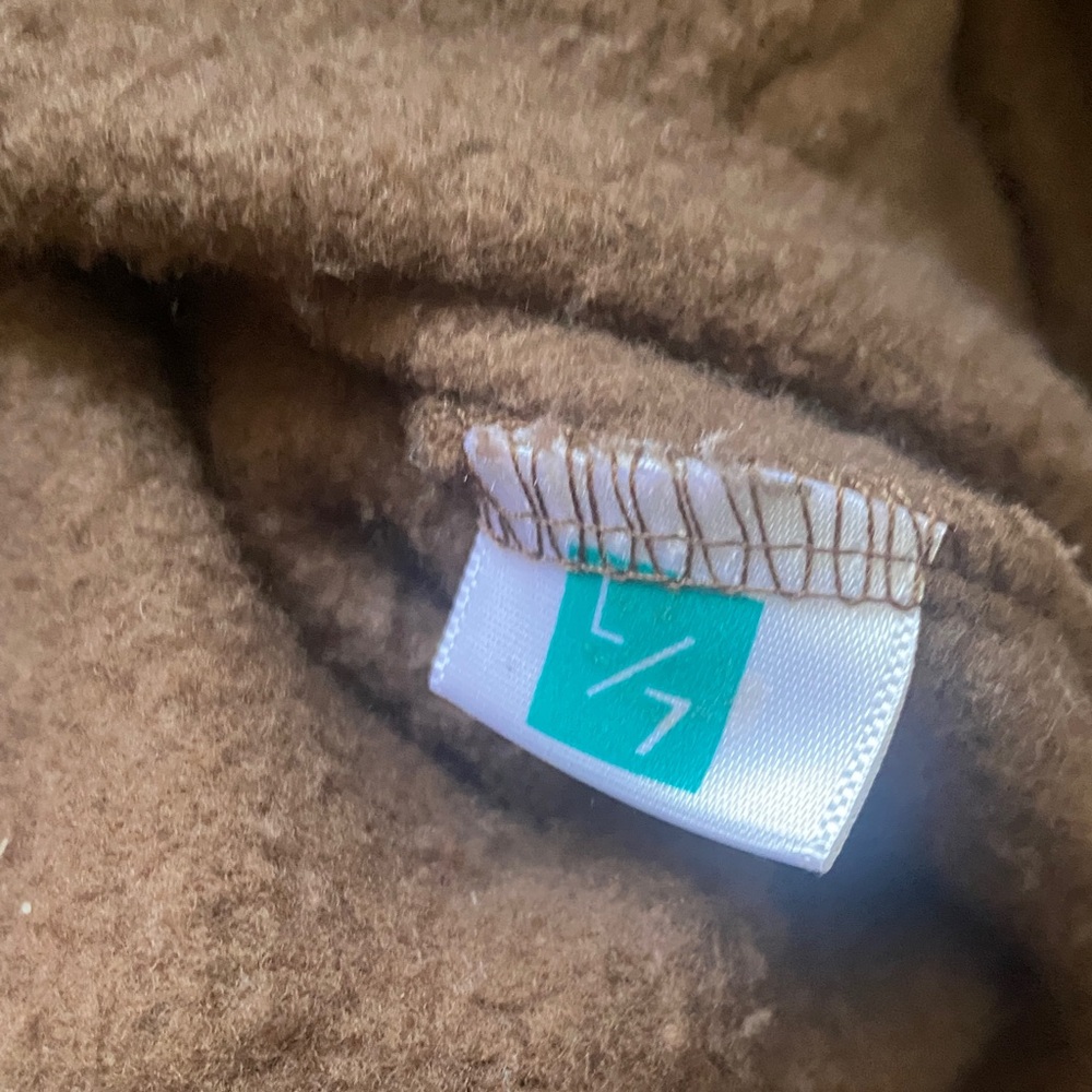Jean Michel Basquiat Brown Hoodie by Ripple. Embroidered “LOVE IS A LIE” XL - Picture 8 of 11